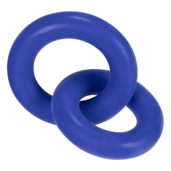 HÜNKYJUNK Duo Doppelring für Penis & Hoden Blau
