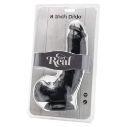 TOY JOY Get Real Dildo aus PVC 20,5 cm Schwarz