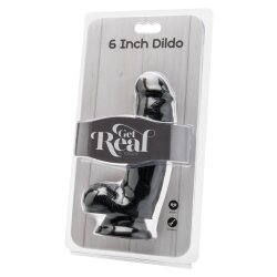 TOY JOY Get Real Dildo aus PVC 15 cm Schwarz