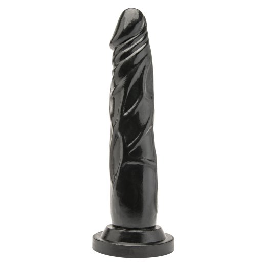 TOY JOY Get Real Dildo aus PVC 18 cm ohne Hoden Schwarz