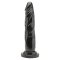 TOY JOY Get Real Dildo aus PVC 18 cm ohne Hoden Schwarz