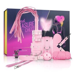SECRET PLEASURE CHEST SM &amp; Bondage Set 11-teilig Pink