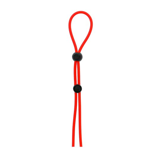 DREAM TOYS Stretchy Lasso d&uuml;nne Penisschlaufe doppel verstellbar, rot