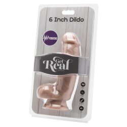 TOY JOY Get Real Dildo 15,0 cm mit Vibration &amp; Fernbedienung Beige