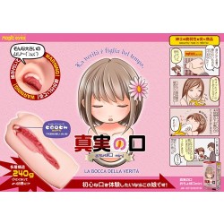 MAGIC EYES The Mouth Of Truth Mini Masturbator mit Mund-Öffnung aus TPE Beige