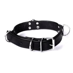 TR Deluxe Bondage Halsband Schwarz