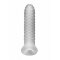 PERFECT FIT Fat Boy Checker Plate Penish&uuml;lle aus SilaSkin Silikon 18 cm Weiss/Transparent