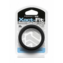 PERFECT FIT Xact-Fit 20 Premium Silikon Penisring 2 Stk...