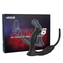 NEXUS Simul8 Dual Motor Prostata- und Perineum-Stimulator mit Penisring