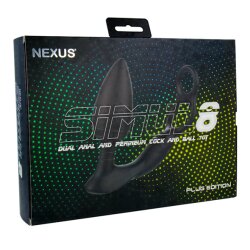 NEXUS Simul8 Dual Motor Anal-Plug und Perineum-Stimulator mit Penisring