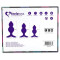 FEELZTOYS Bibi Twin Anaplug 3er Set Purple