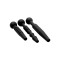 MASTER SERIES Dark Rods 3-teiliges Penisplug-Set