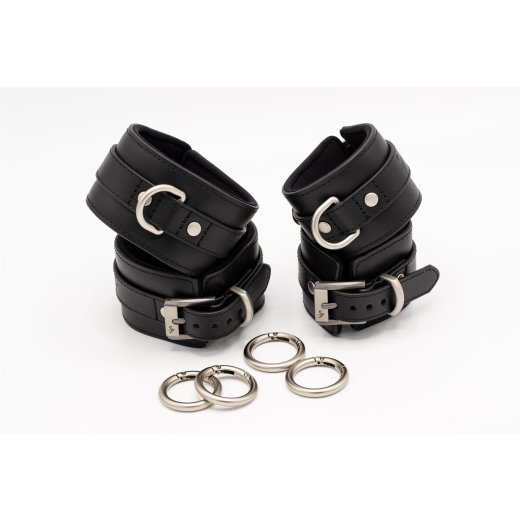 BLACK SWAN Hand- & Fussfessel Set Black Passion Medium