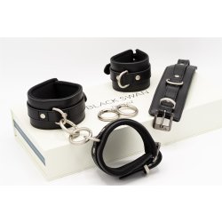 BLACK SWAN Hand- & Fussfessel Set Black Passion Medium