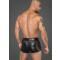 NOIR HANDMADE Mens Shorts mit Powerwetlook schwarz XL