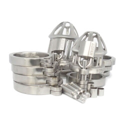 BON 4 PLUS Large Optimal Male Chastity Package Edelstahl