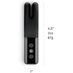 LE WAND Deux Klitoris &amp; Brustwarzen Mini Vibrator Schwarz