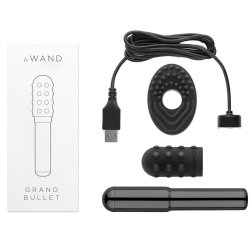 LE WAND Grand Bullet Mini Vibrator Schwarz