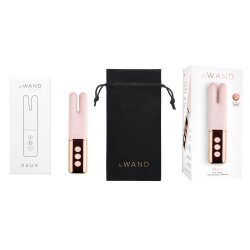 LE WAND Deux Klitoris &amp; Brustwarzen Mini Vibrator Rose/Gold