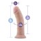 BLUSH AU NATUREL 20,3 cm Ø 5,0 Dildo aus Sensa Feel & Saugfuss flesh