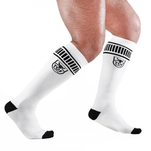 TOF Footish Socken Weiss/Schwarz L/XL