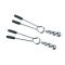 STEAMY SHADES Tweezer Nipple Clamps mit Metallperlen
