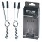 STEAMY SHADES Tweezer Nipple Clamps mit Metallperlen