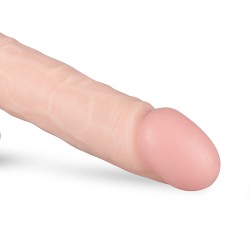 REAL FANTASY Dildo Lewis mit Vibration &amp; Fernbedienung 22,0 cm Beige