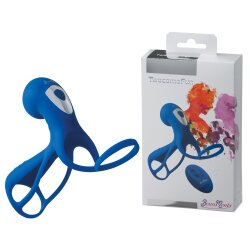 BEAUMENTS Twosome Fun Penis- und Hodenring mit Klitoris Stimulation Blau