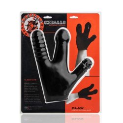 OXBALLS Claw Glove Texturierter 3-fingriger Handschuh aus Flex-TPR Schwarz