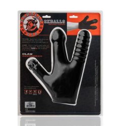 OXBALLS Claw Glove Texturierter 3-fingriger Handschuh aus Flex-TPR Schwarz