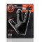 OXBALLS Claw Glove Texturierter 3-fingriger Handschuh aus Flex-TPR Schwarz