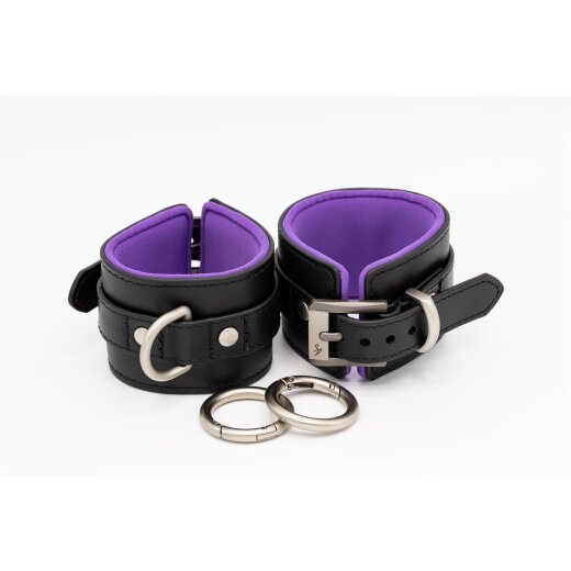 BLACK SWAN Handfesseln Black &amp; Purple S