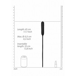 OUCH Dilator Penis Plug Extra Lang Vibrierend &amp; Batteriebetrieben Silikon
