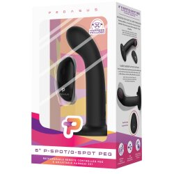 PEGASUS 6&quot; P-Spot/G-Spot Peg mit Fernbedienung und Harness Set schwarz