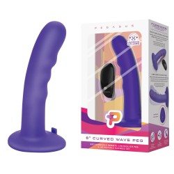 PEGASUS 6&quot; Curved Wave Peg mit Fernbedienung und Harness Set purple