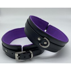 BLACK SWAN Oberschenkelfesseln Black &amp; Purple S