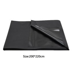 KIOTOS Bettlaken aus PVC 200 x 220 cm Schwarz