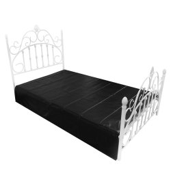 KIOTOS Bettlaken aus PVC 200 x 220 cm Schwarz