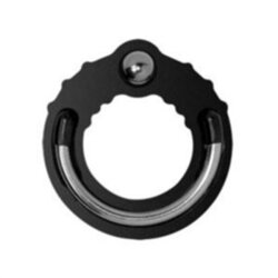 SPORT FUCKER Fusion Holeshot Penisring aus Silikon &amp; Metall XL 42 mm Innendurchmesser schwarz