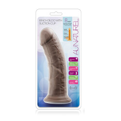 BLUSH AU NATUREL 20,3 cm &Oslash; 5,0 Dildo Chocolate mit Saugnapf braun