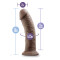 BLUSH AU NATUREL 20,3 cm &Oslash; 5,0 Dildo Chocolate mit Saugnapf braun