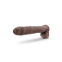 BLUSH AU NATUREL 30,0 cm Ø 6,0 Dildo Daddy aus Sensa Feel & Saugfuss braun