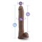 BLUSH AU NATUREL 30,0 cm &Oslash; 6,0 Dildo Daddy aus Sensa Feel &amp; Saugfuss braun