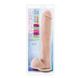 BLUSH AU NATUREL 30,0 cm Ø 6,0 Dildo Daddy aus Sensa Feel & Saugfuss flesh