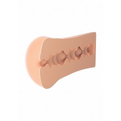 PIPEDREAM EXTREME Blow & Go Mega Stroker Masturbator aus Fanta Flesh Silikon Beige