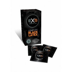 EXS Latex Kondome schwarz 12 Stück