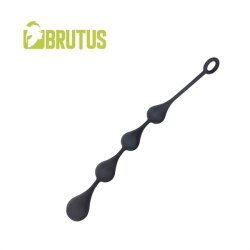 BRUTUS Hot Drops Silikon Analkette L &Oslash; 4,0 cm schwarz