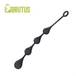 BRUTUS Hot Drops Silikon Analkette XL &Oslash; 5,0 cm schwarz