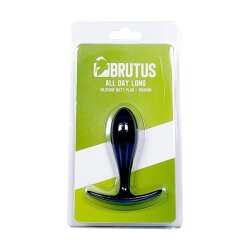 BRUTUS All Day Long Silikon Plug M &Oslash; 2,5 cm schwarz